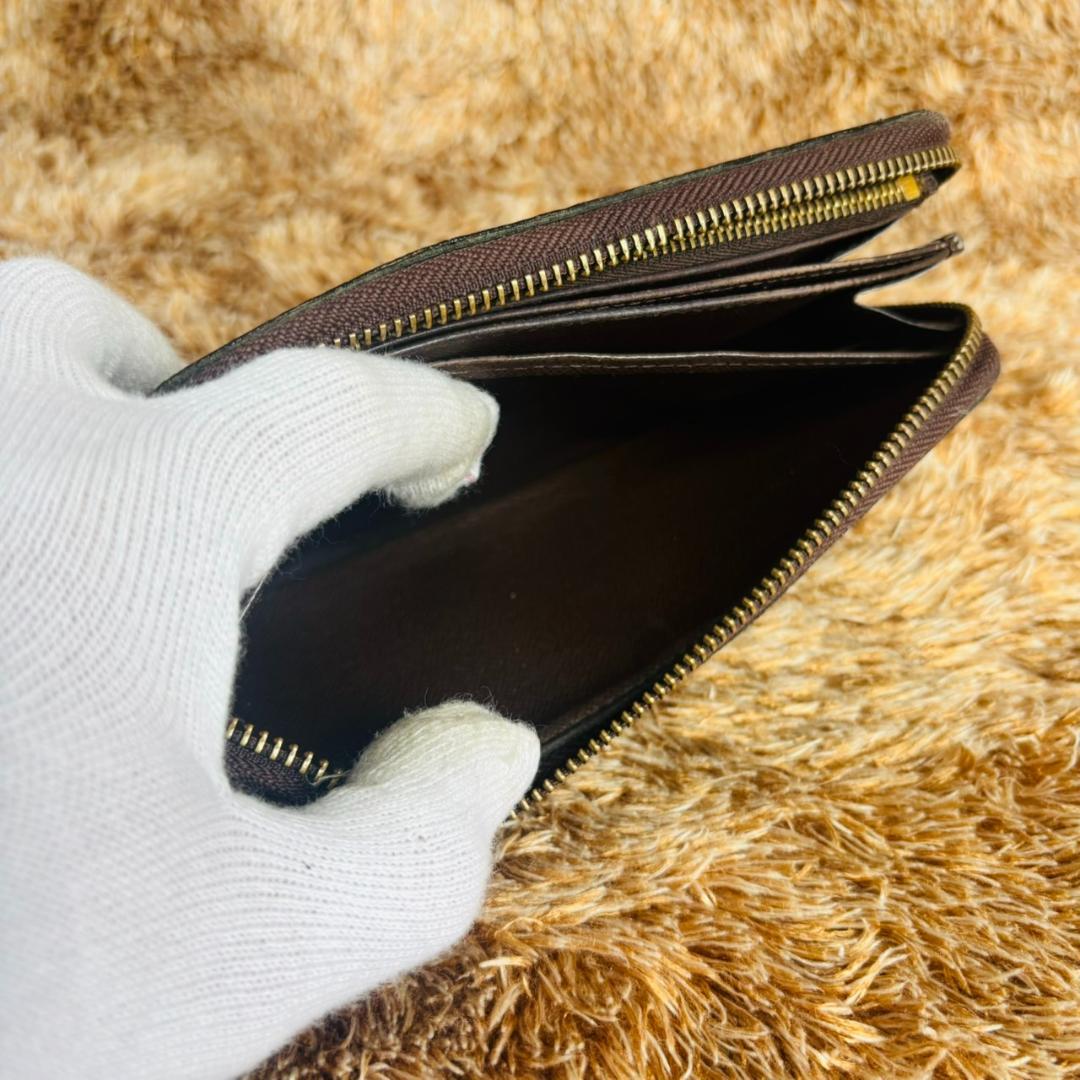 Louis Vuitton　ジッピーウォレット　ダミエ　長財布　ファスナー