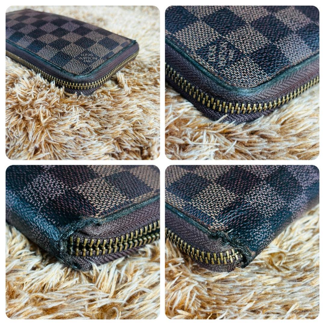 Louis Vuitton　ジッピーウォレット　ダミエ　長財布　ファスナー