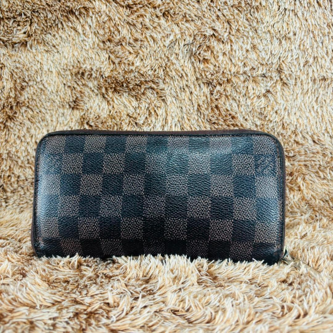 Louis Vuitton　ジッピーウォレット　ダミエ　長財布　ファスナー