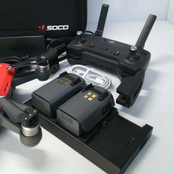 【メーカー直送】 ドローン DJI メルカリ - フルセット（赤） Spark ホビーラジコン