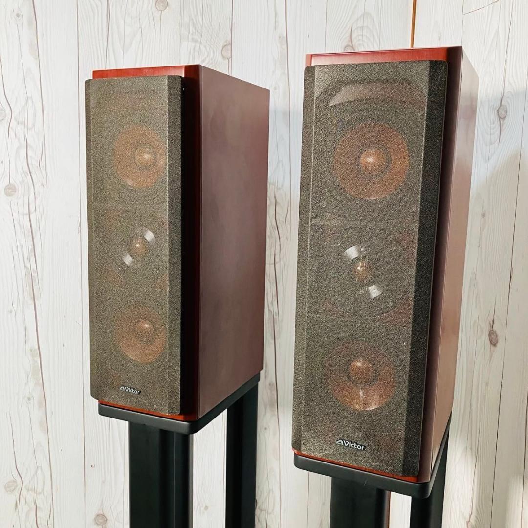 Victor SX-WD8 LS-M1 ペアスピーカー&スタンド 希少 ウッド