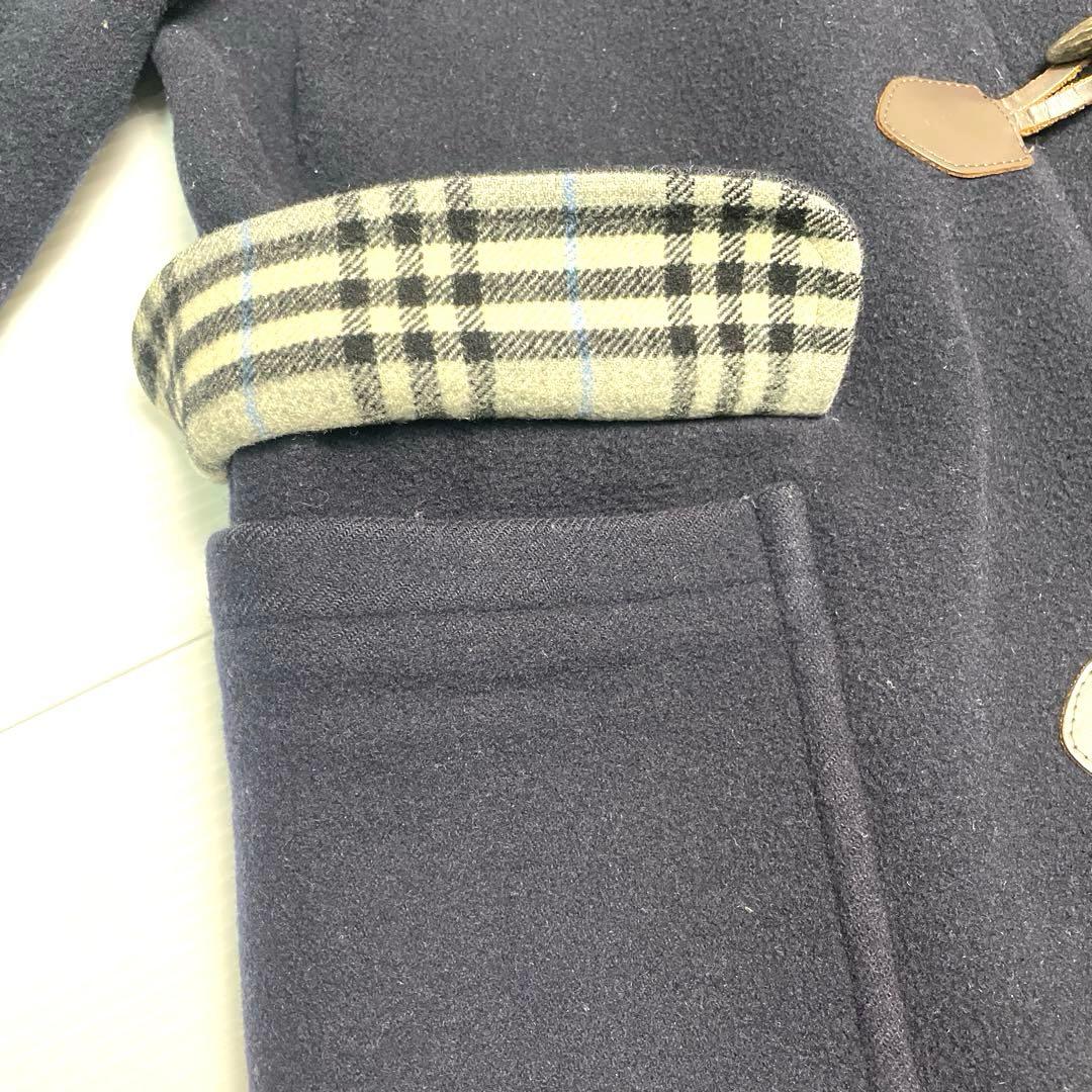 BURBERRY LONDONバーバリーロンドンダッフルコートネイビーチェック柄