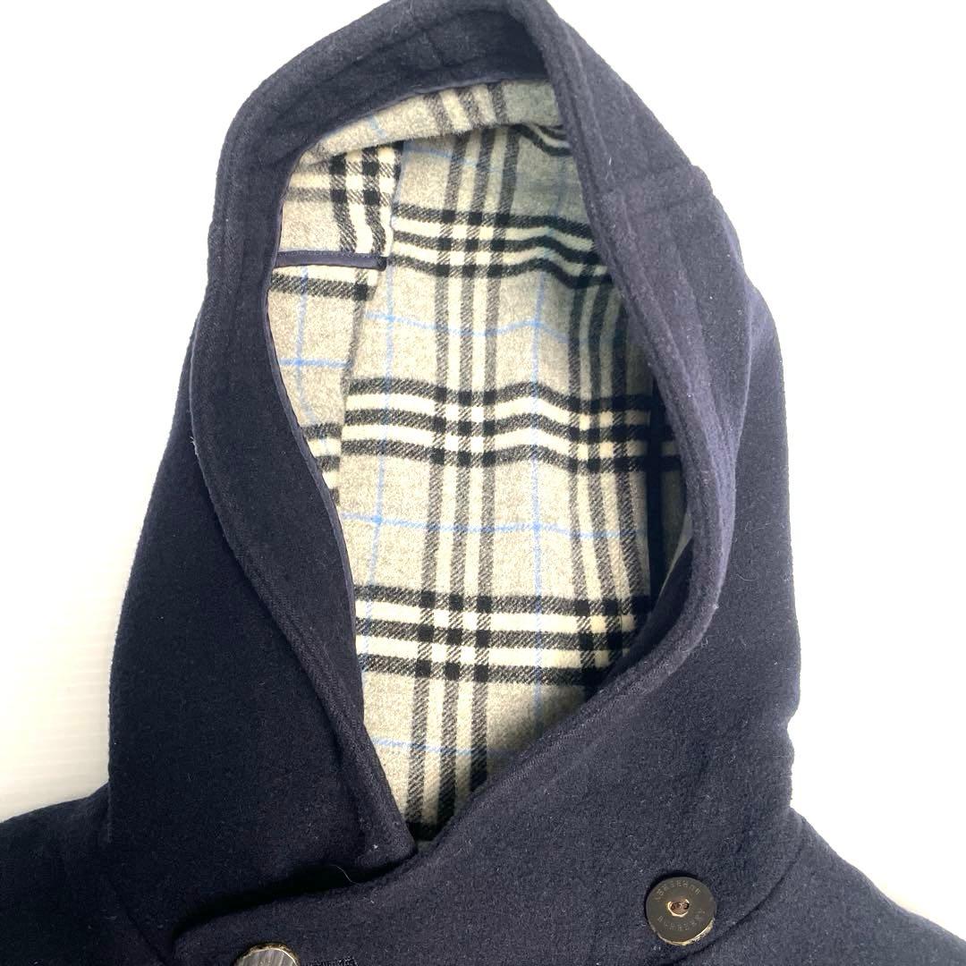 BURBERRY LONDONバーバリーロンドンダッフルコートネイビーチェック柄
