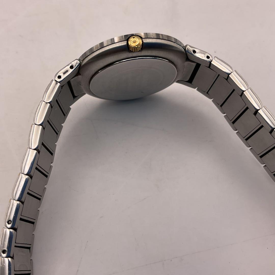 【電池交換済】稼働品　RADO 腕時計　クォーツ　ダイヤスター　ブラック文字盤