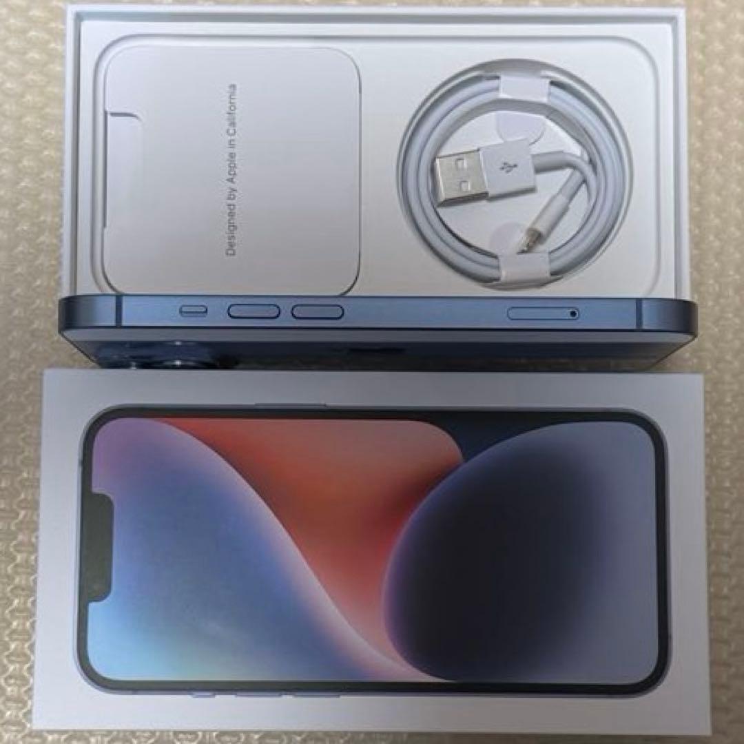 バッテリー100% iPhone14 128GB SIMフリー 本体 ブルー バッテリー100% iPhone14 128GB SIMフリー 本体 ブルー