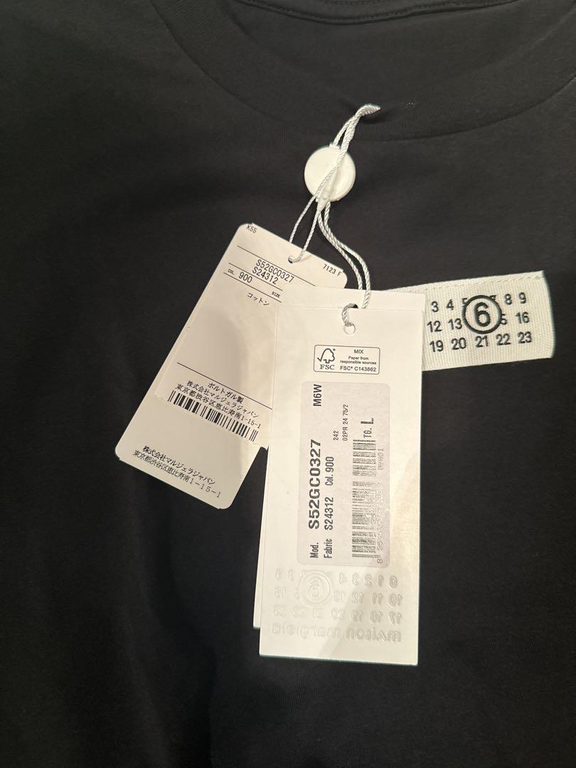 新品/正規品 MM6 Numeric ロゴ Tシャツ
