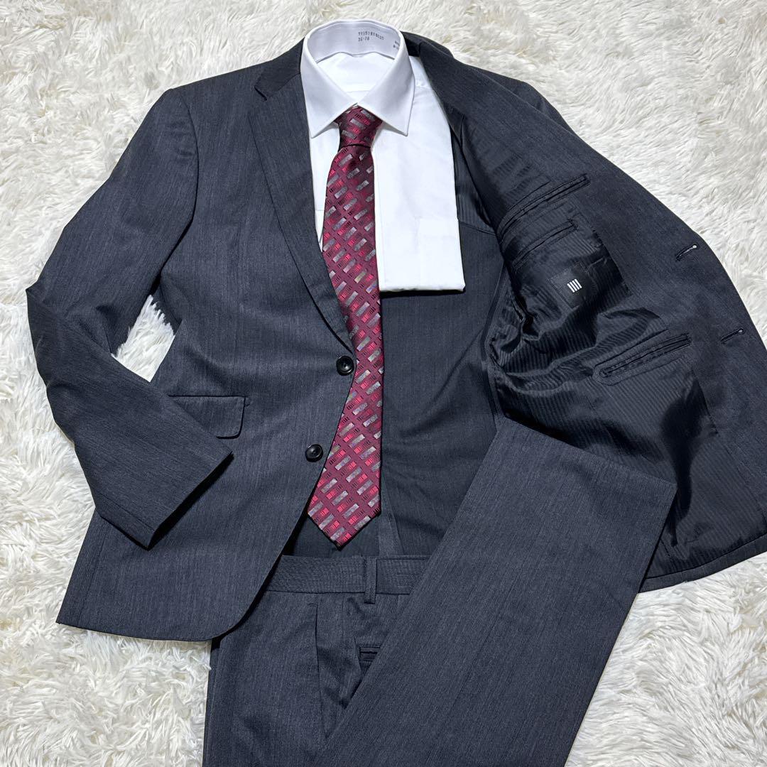 美品✨SUIT SELECT スーツ上下 スーパータフ100's Y5