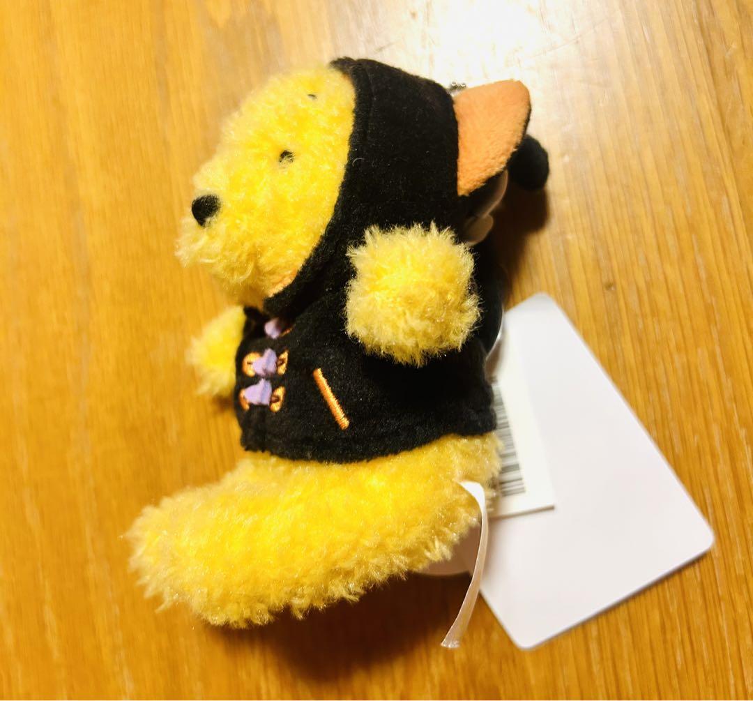 ディズニーランド プーさん ハロウィン限定 ぬいぐるみバッチ 黒