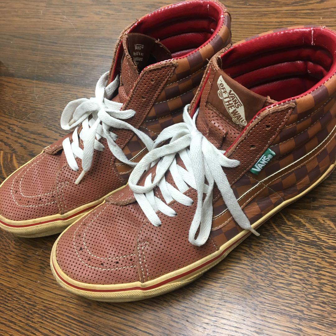 VANS deluxe コラボ SK8 HI 市松柄 ダミエ 27.5センチ