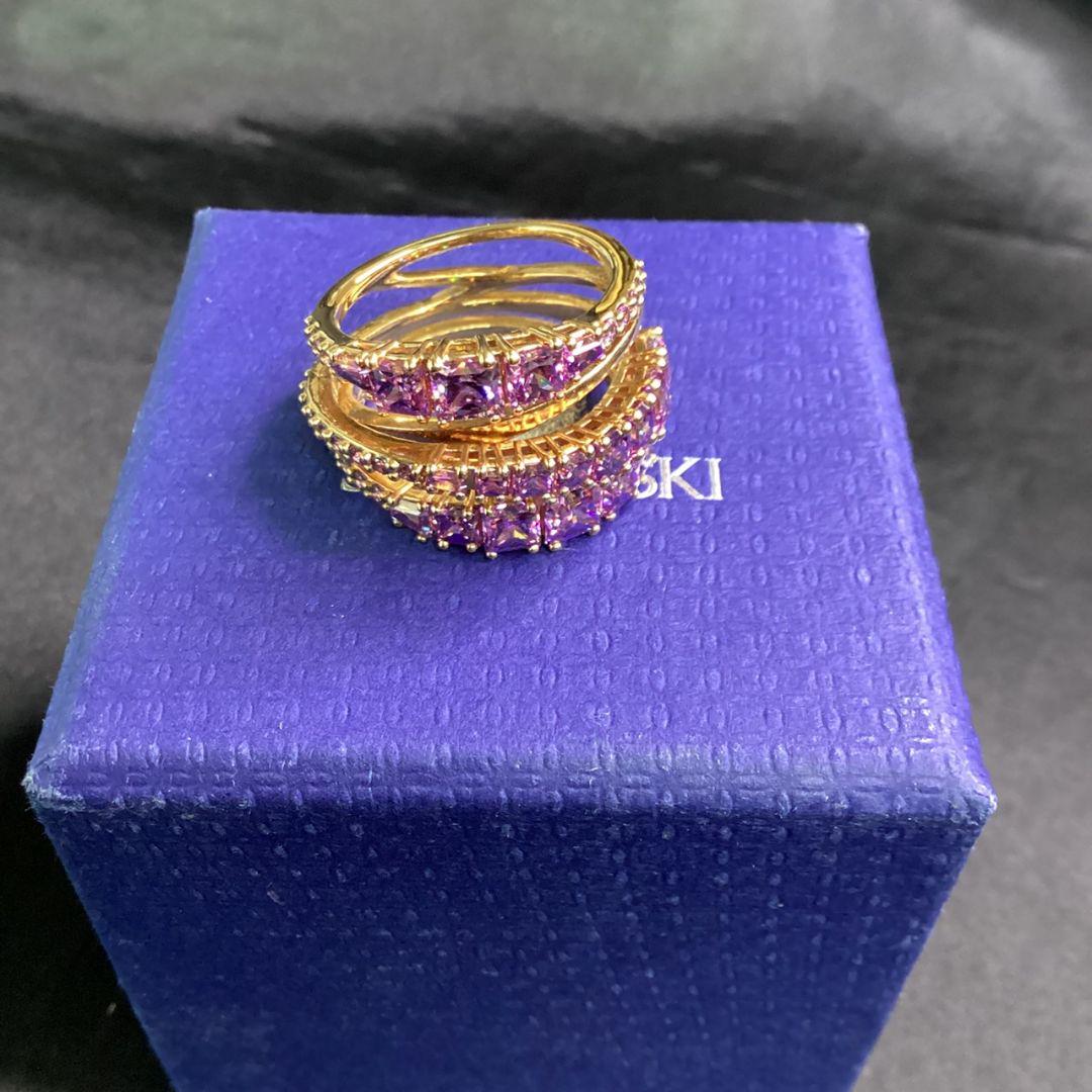 [Swarovski ]カラフル リング 13号