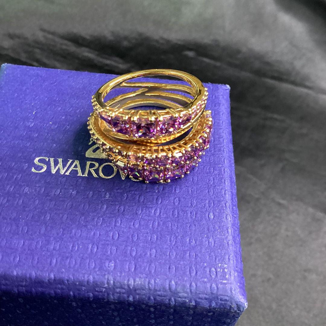 [Swarovski ]カラフル リング 13号