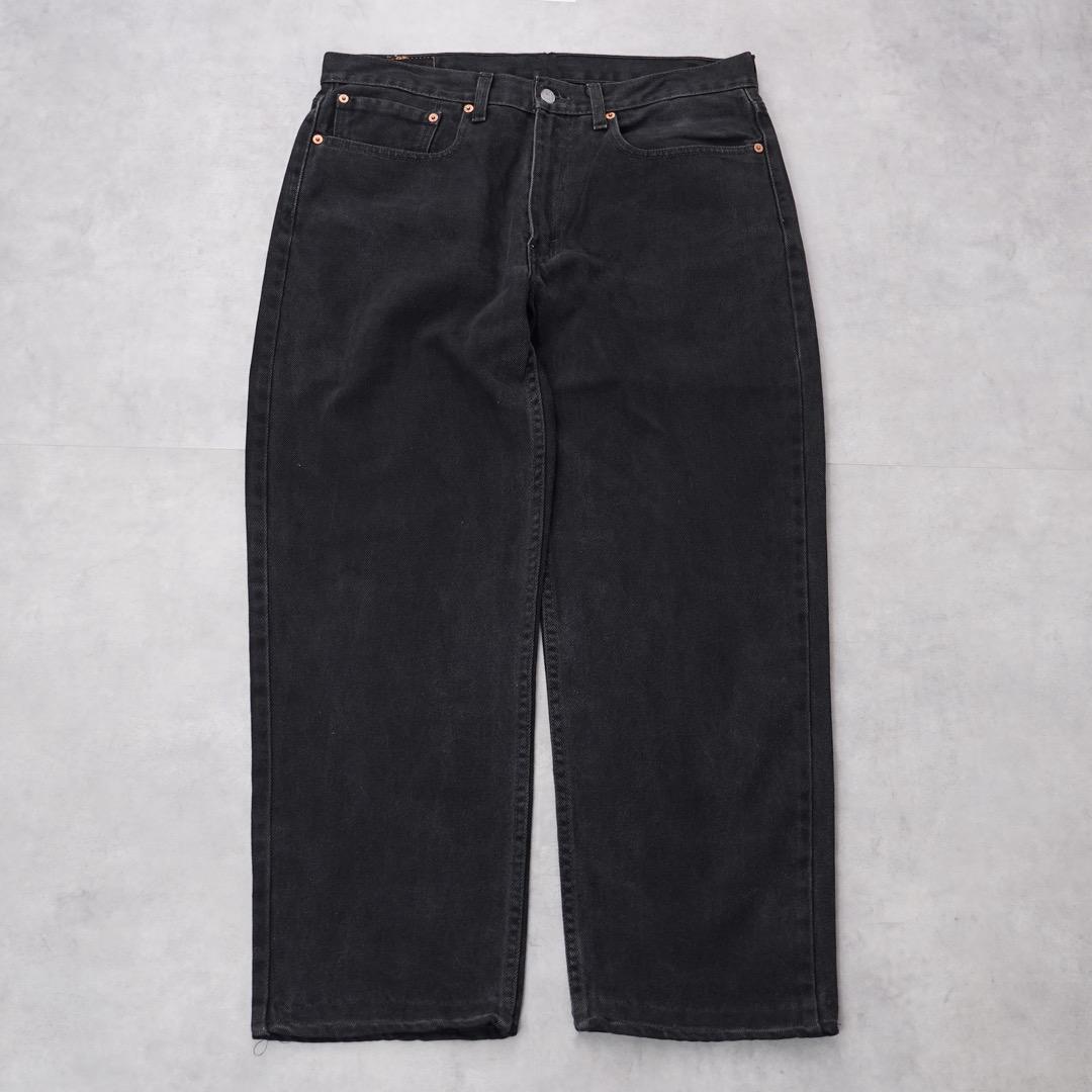リーバイス550 Levis W34 ブラック デニム 黒 古着 15084