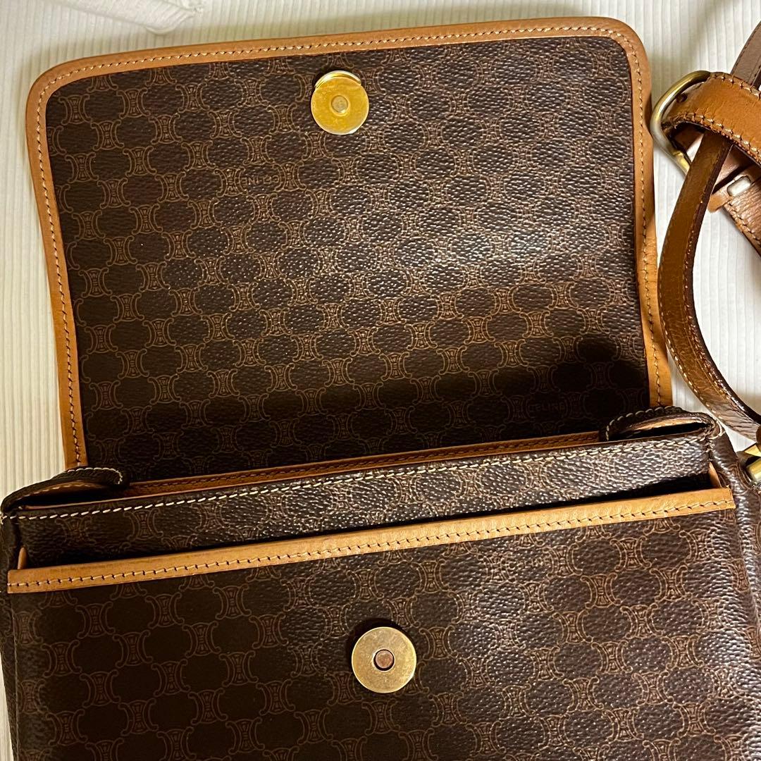 CELINE マカダム柄 ミニ ショルダーバッグ CELINE マカダム柄 ミニ ショルダーバッグ