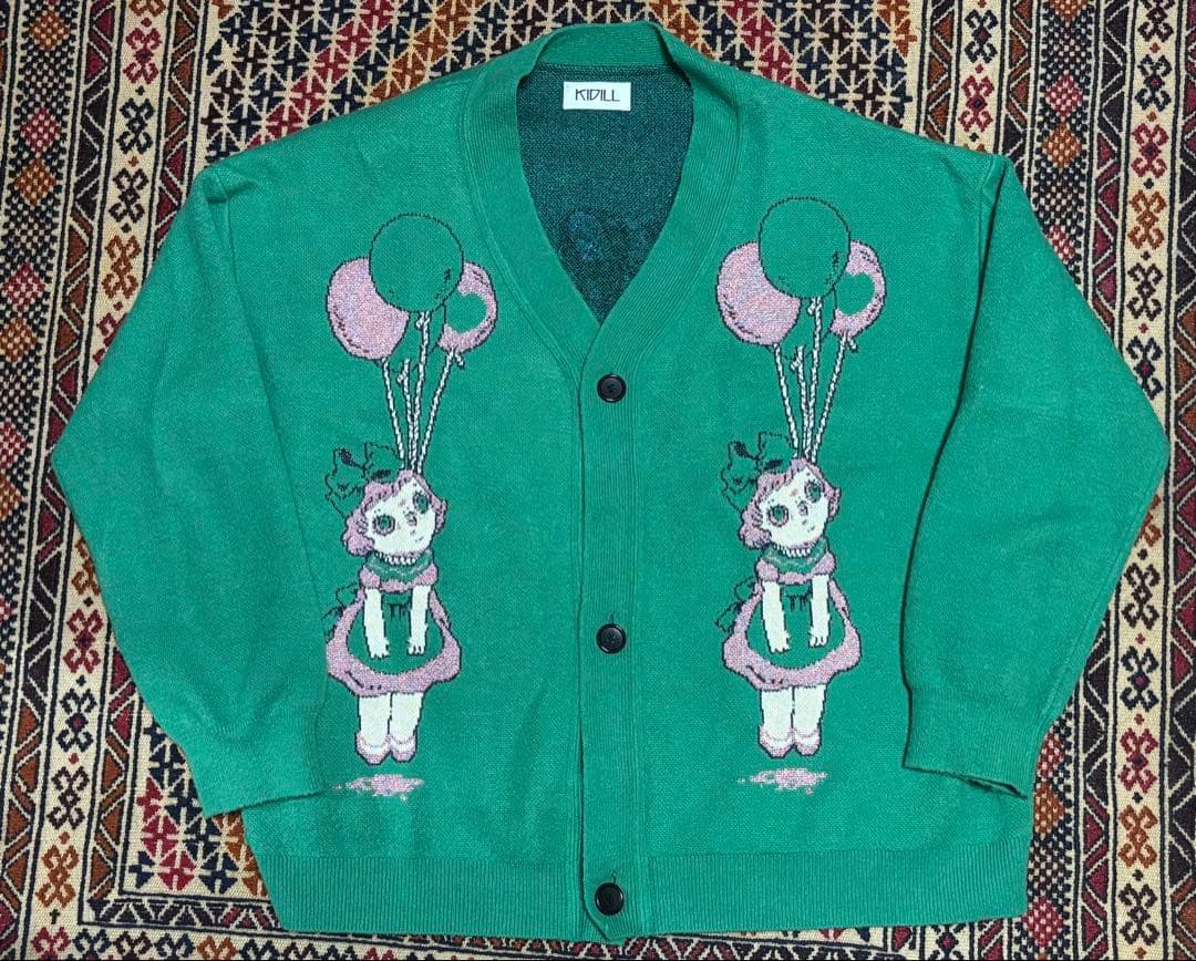 KIDILL 21AW カーディガン グリーン ヘヴンガール ラメ SIZE KIDILL