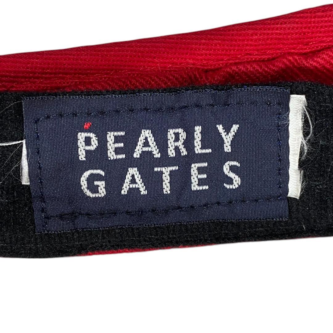ディズニー×PEARLY GATES パーリーゲイツ サンバイザー レッド