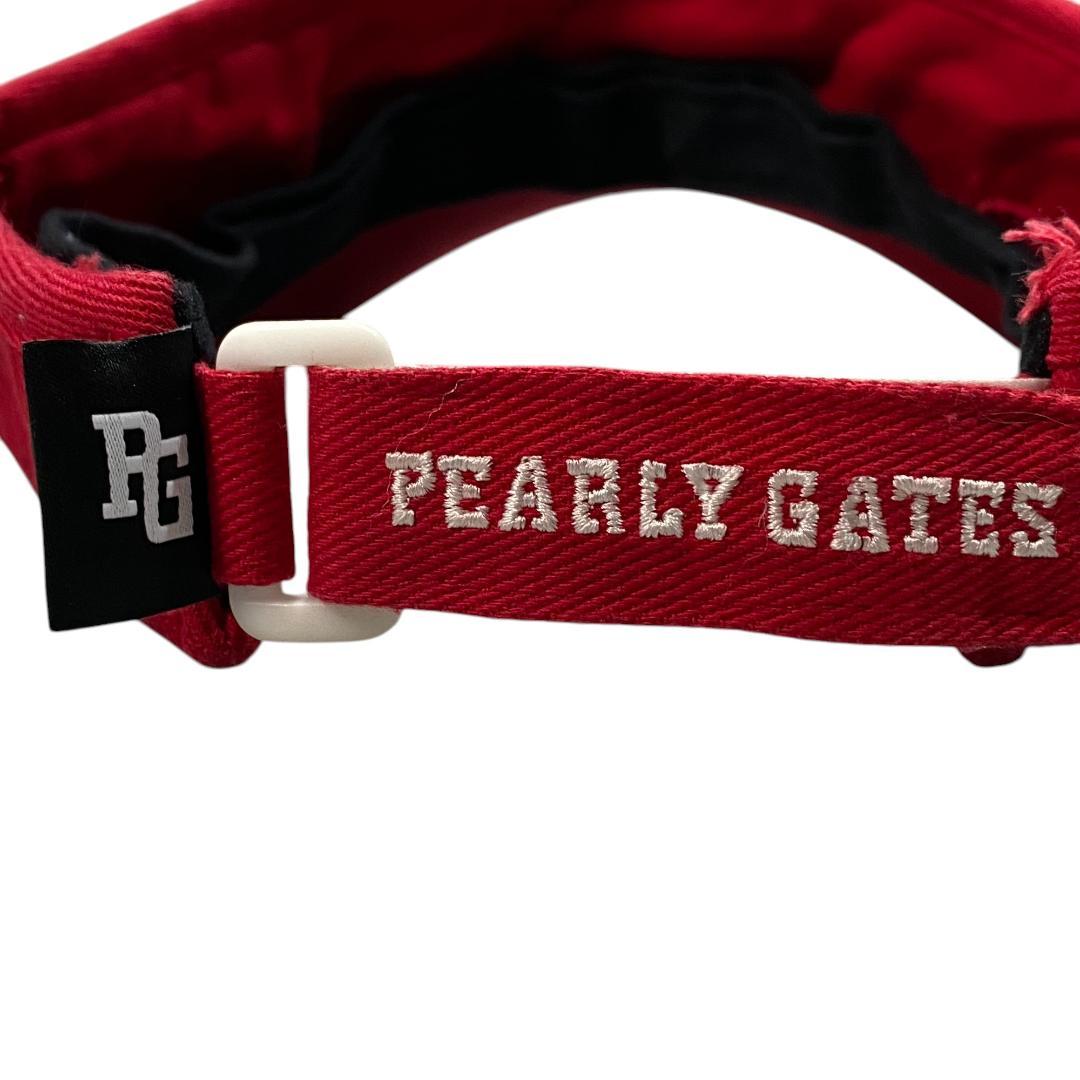 ディズニー×PEARLY GATES パーリーゲイツ サンバイザー レッド
