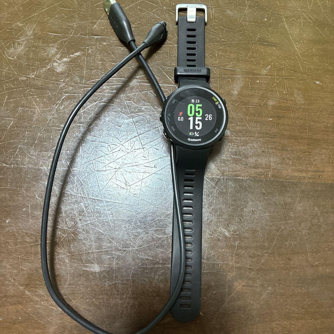 GARMIN Forerunner 45 ブラック 充電ケーブル付き