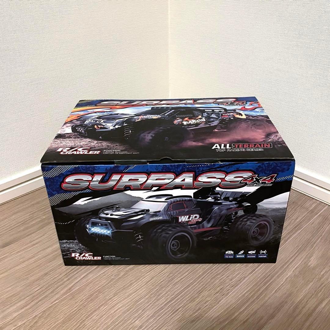 高速 ラジコンカー オフロード 4WD バッテリー2個 1/18 LEDライト