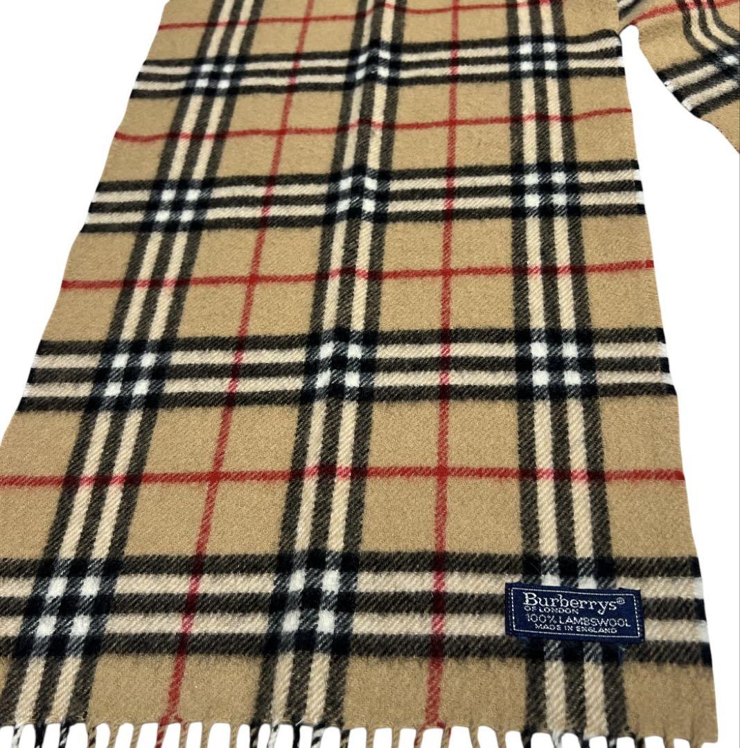 BURBERRYS マフラー ノバチェック ウール100% イングランド製