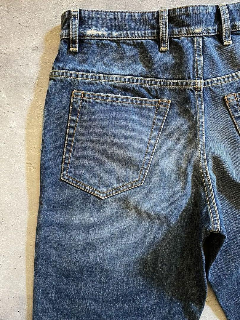 新品 PT TORINO ダメージ リペアデニム ウォッシュジーンズ カットオフ