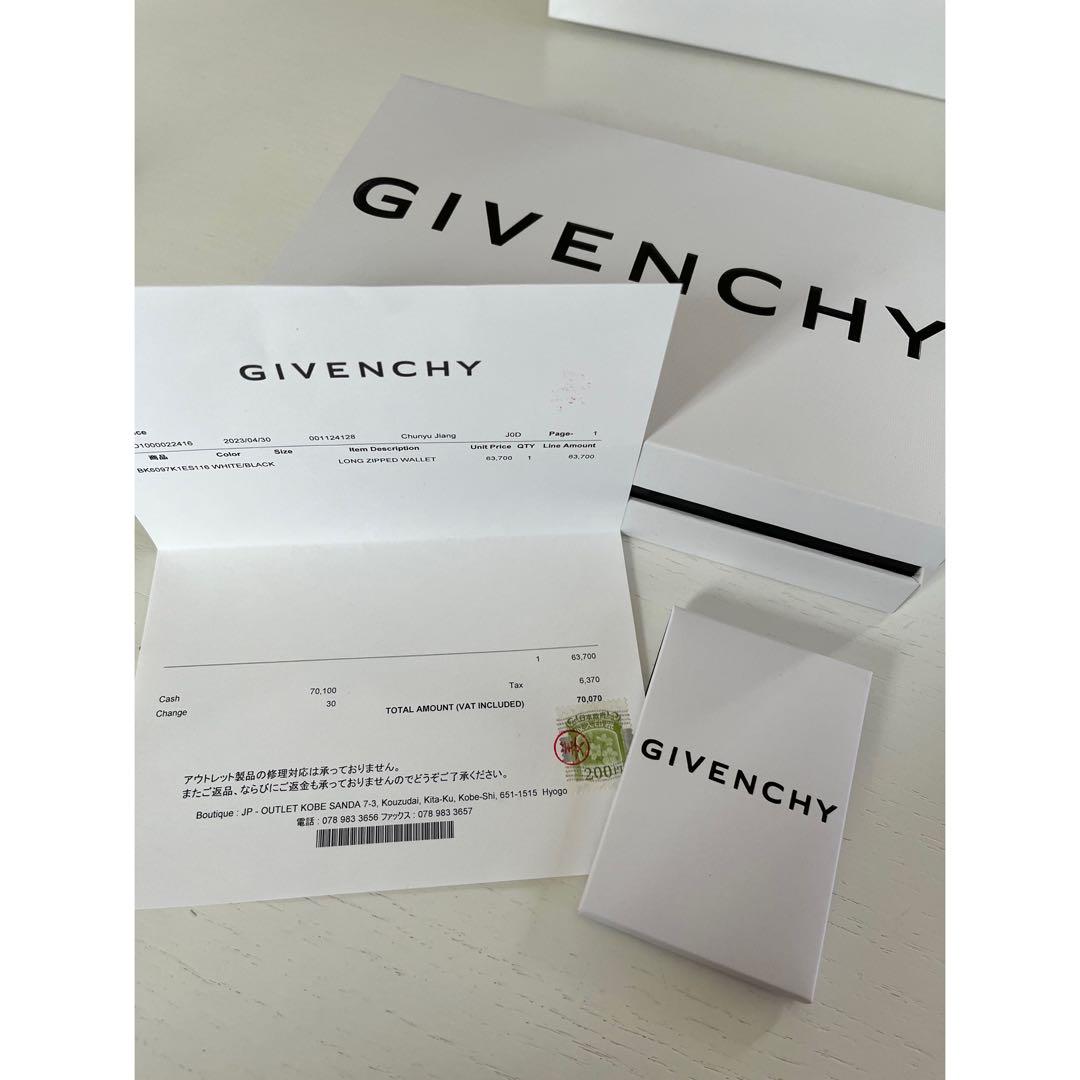 GIVENCHY×CHITO プリントレザーロングジップウォレット