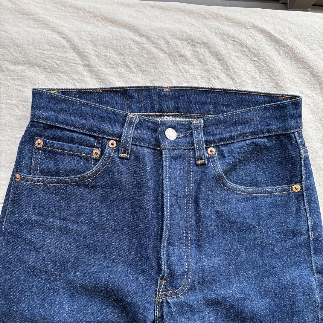 【USA製】90s LEVI’S 501 濃紺 バキバキ ミントコンディション