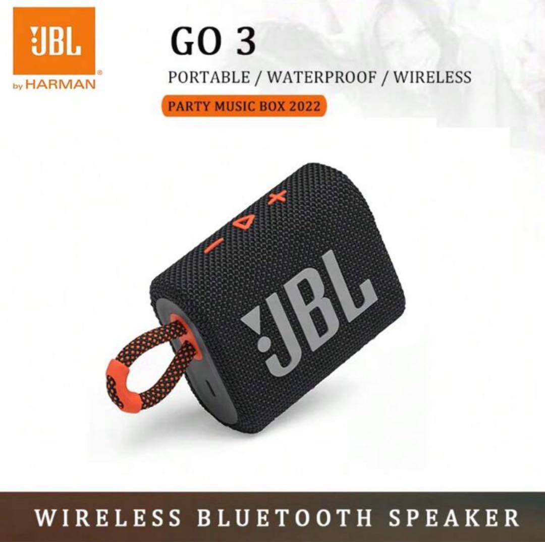 JBL ワイヤレススピーカー ブラック/オレンジ JBL ブルートゥーススピーカー ［防水 /Bluetooth対応