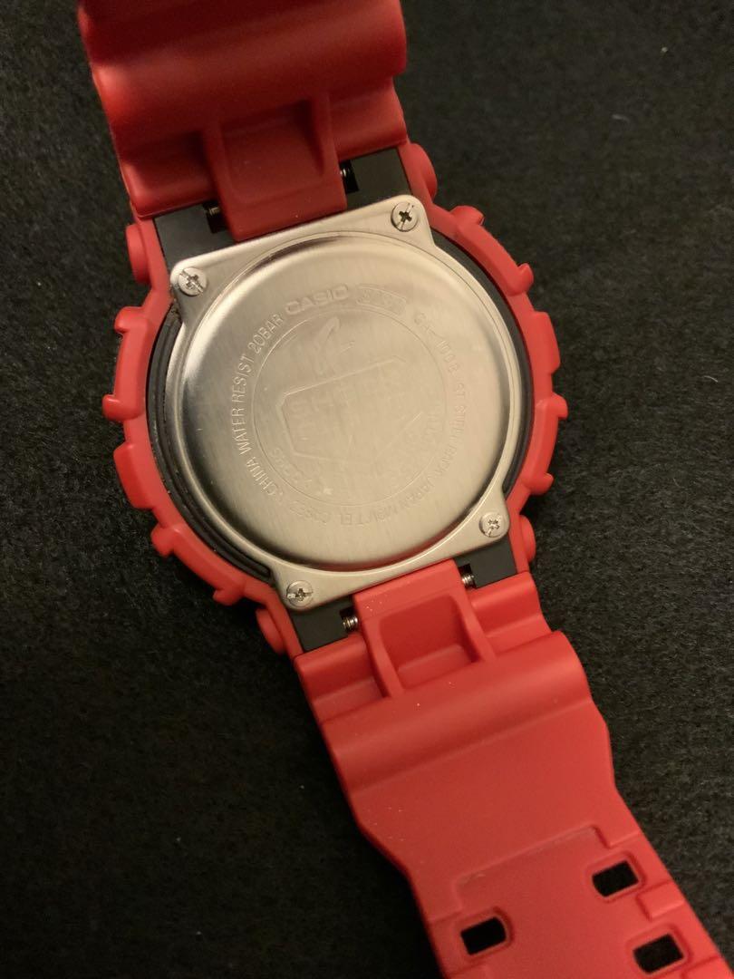 G-SHOCK 電池新品 GA-100B-4AJF レッド 赤 casio GA-2200SKL-4AJF | CASIO