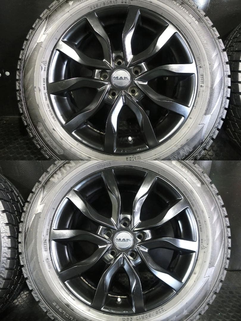 極上8~9分山 国産スタッドレス 225/60R17 MAK 30系アルファード 極上8~9分山 国産スタッドレス 225/60R17 MAK 30系アルファード