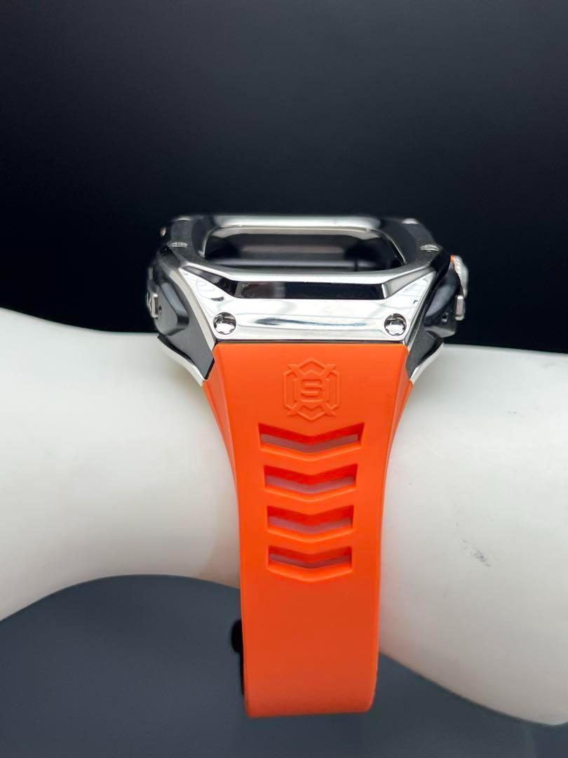 ウルトラ 49mm ステンレスケース オレンジラバー
