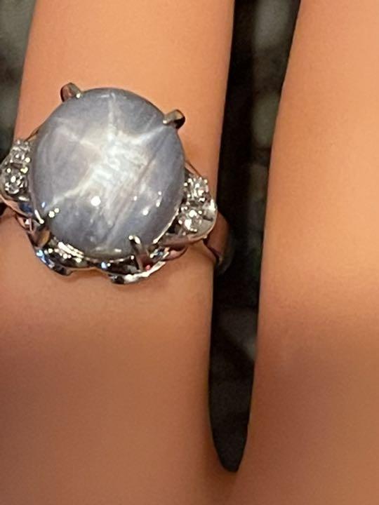 までの pt900 リング11.41ct yfF09-m73973912146 大粒スターサファイア ╫リング