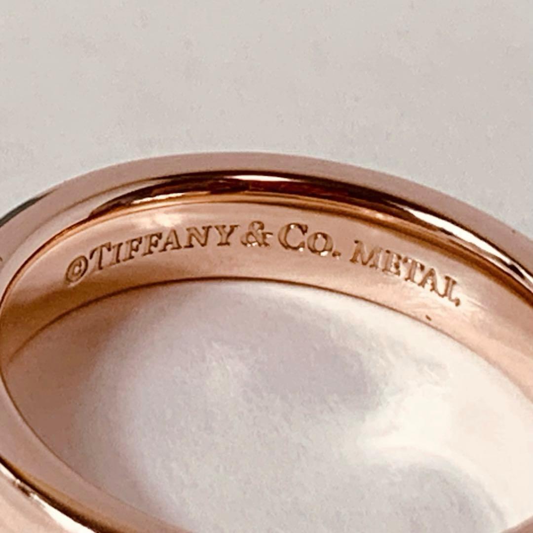 未使用品 ティファニー ナローリング ルベドメタル ローズゴールド 10号 未使用品 ティファニー ナローリング ルベドメタル ローズゴールド 10号