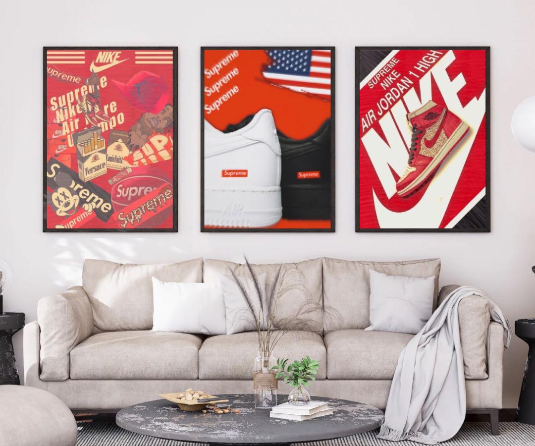 完璧すぎて可愛げがない supreme✨額縁付き✨【超大特価オマージュアート】DALZYS 絵画