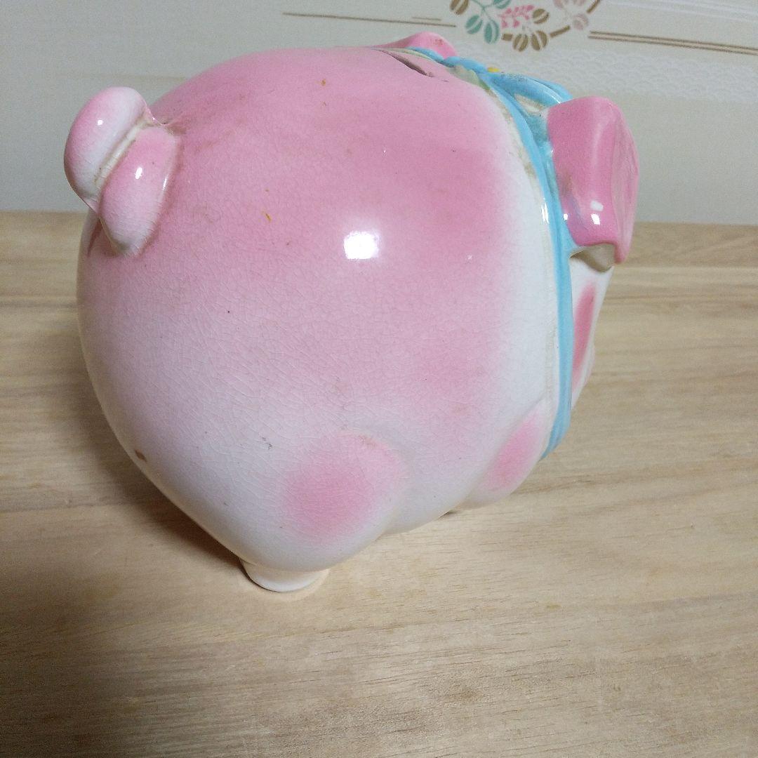 昭和レトロ「ピンクの豚の貯金箱」 - メルカリ