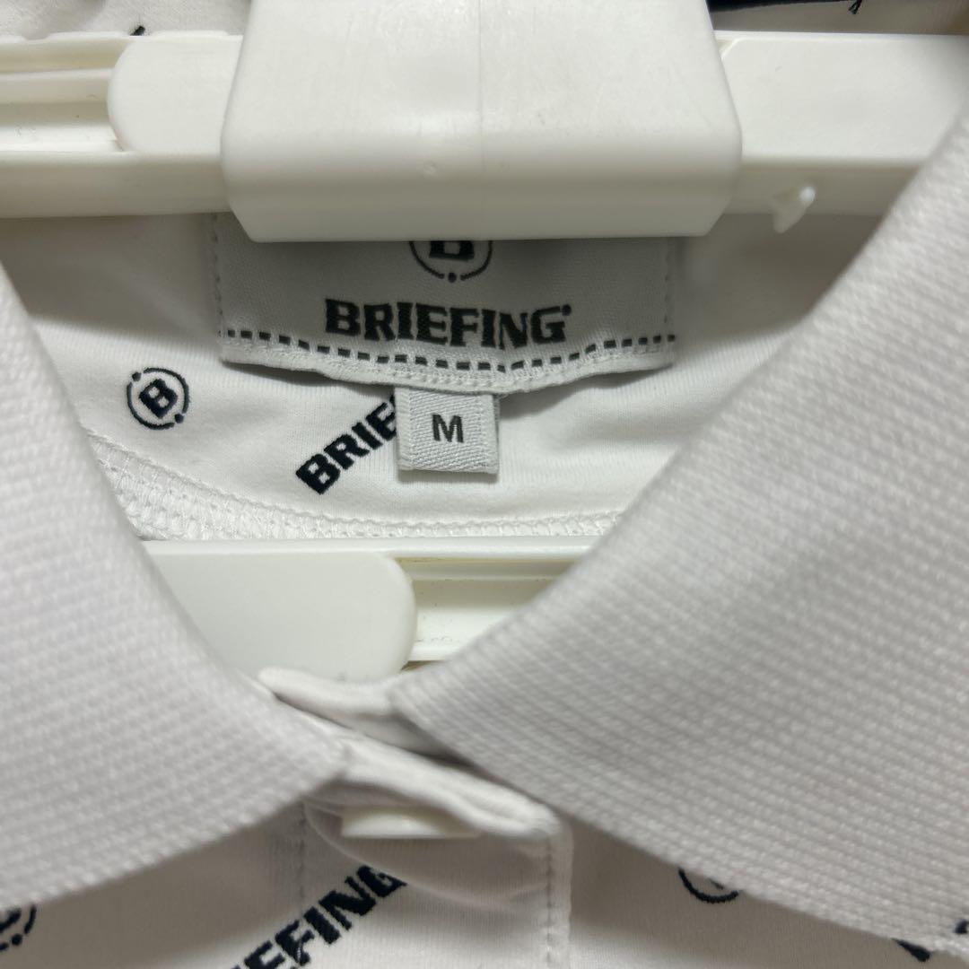 BRIEFING ホワイト ポロシャツ M BRIEFING ホワイト ポロシャツ Mサイズ - メルカリ