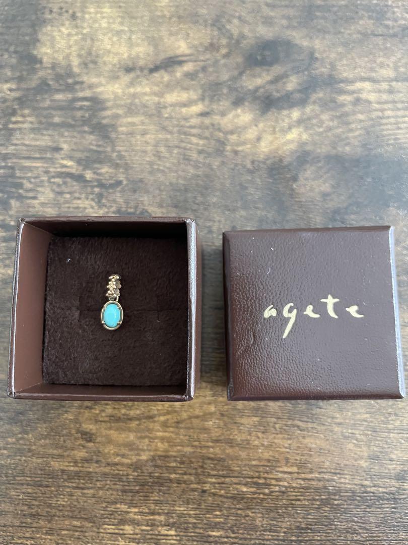 agete ターコイズ　チャーム agete チャーム ターコイズ - アクセサリー人気