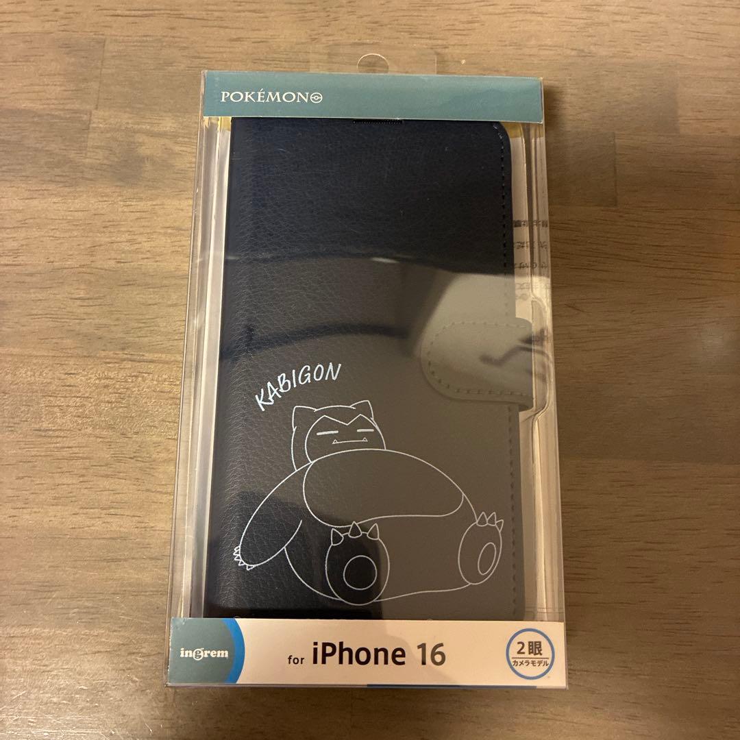 【新品】カビゴン　手帳型ケース　iPhone16 iPhone 16 ケース 手帳型 ピカチュウ iPhone16Pro アイフォン16 アイフォン16プロ ポケモン キャラクター プリン カビゴン  ポケットモンスター かわいい 耐衝撃 マグネット ベルト カード収納 スタンド レザー 手帳型ケース カバー スマホケース |