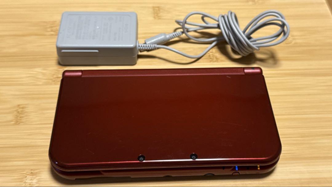 new 3DS LL メタリックレッド タッチペン 充電器付き