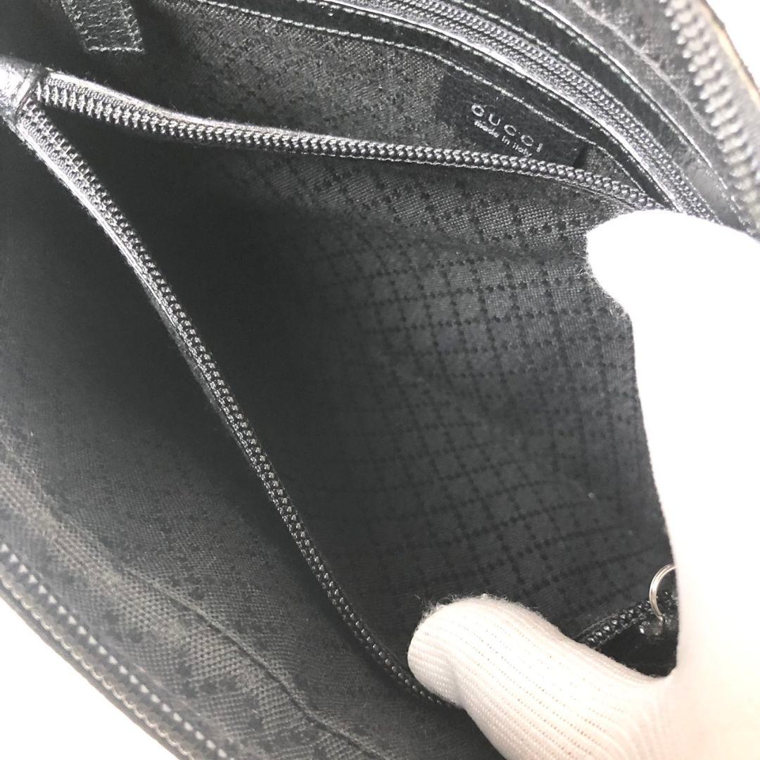 【良品】GUCCI セカンドバッグ ハンドバッグ オールレザー ブラック 【良品】GUCCI セカンドバッグ ハンドバッグ オールレザー ブラック