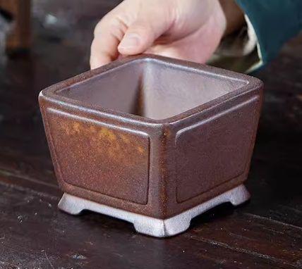 四方花盆 紫砂の鉢 盆栽鉢 植木鉢 小品盆栽鉢 大品盆栽鉢