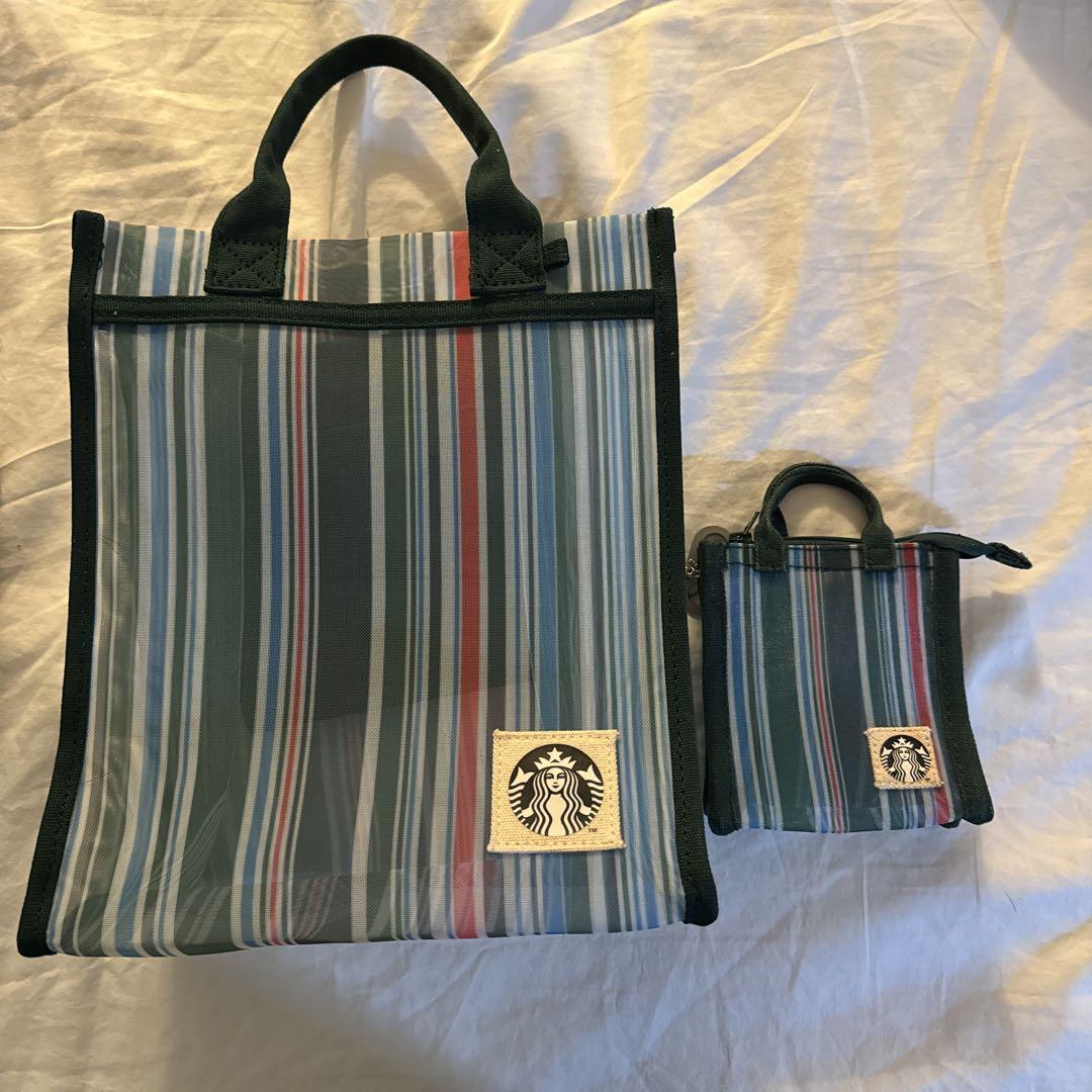 スターバックス 台湾限定 漁師バッグ大小2個セット|mercari