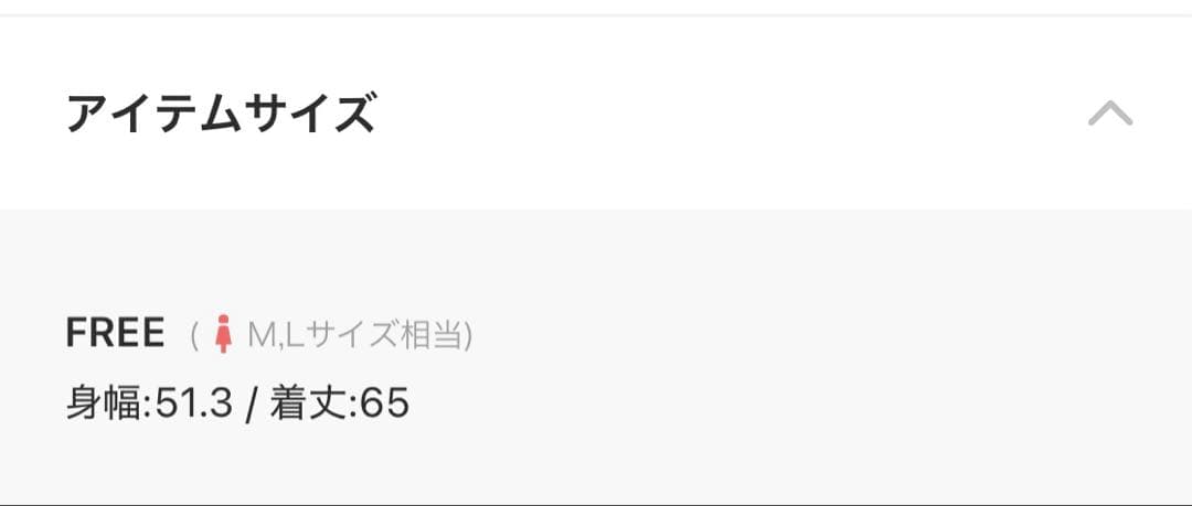 サイズF SIZE