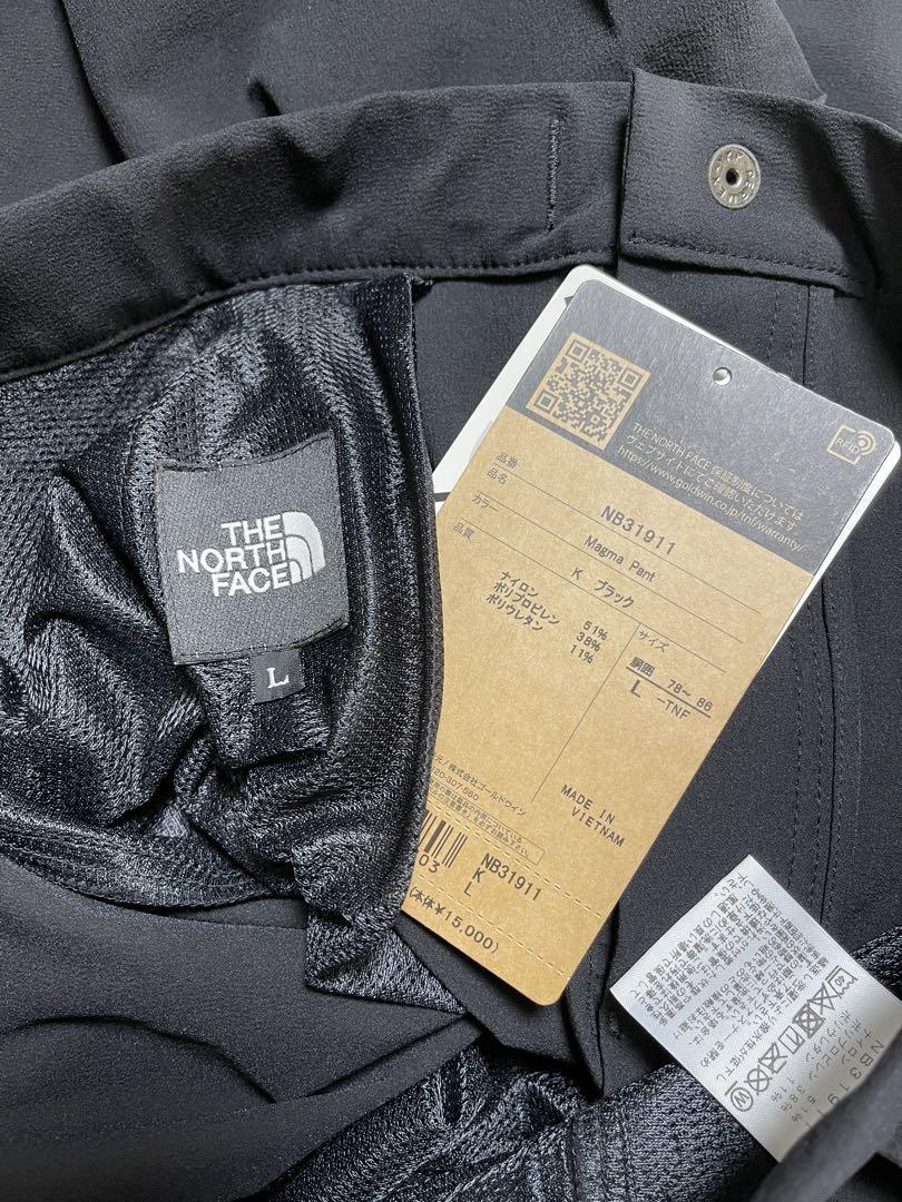 THE NORTH FACE ブラックパンツ ウエストベルト付き