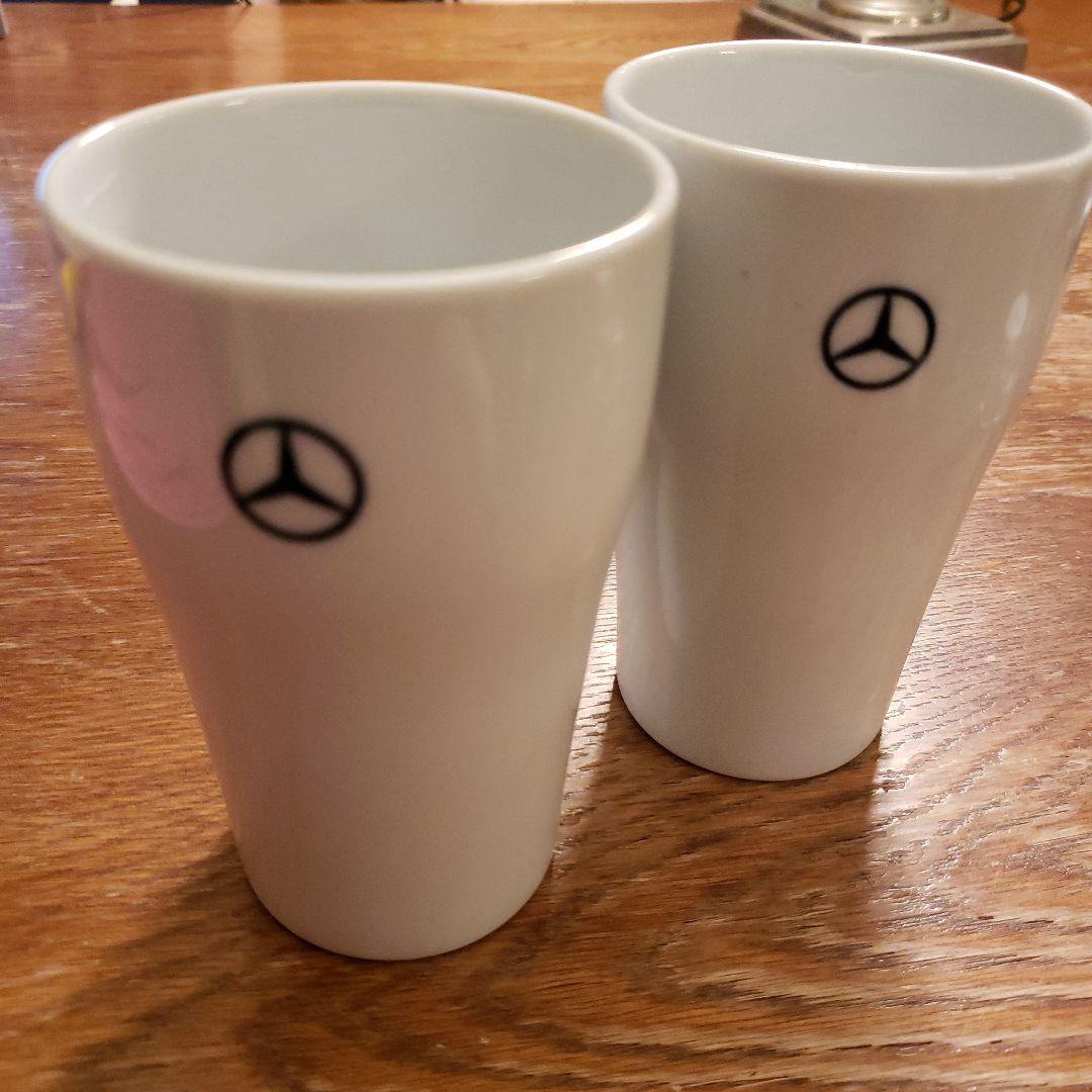 ベンツ　限定　カップ　白磁　二個セット