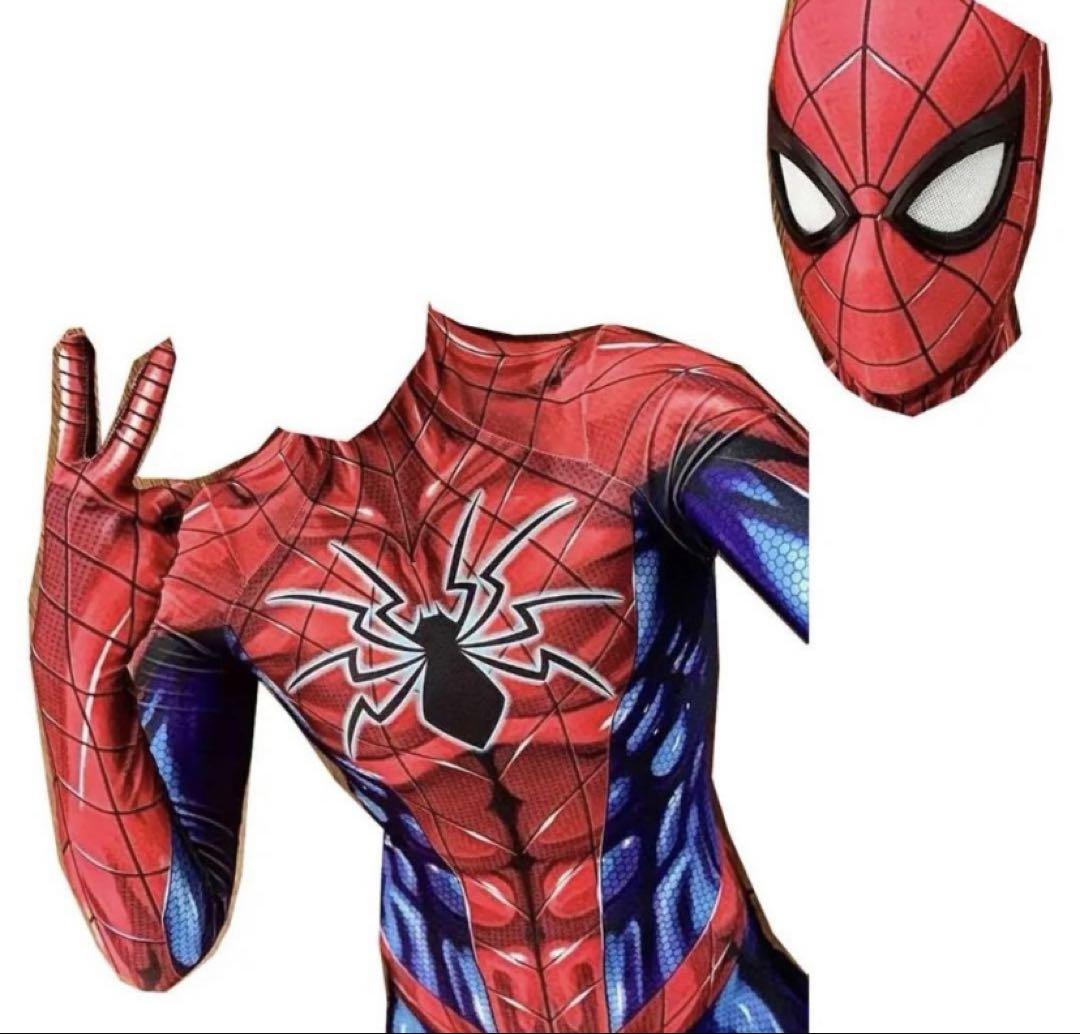 スパイダーマン　コスプレ　Lサイズ　新品未使用　高品質