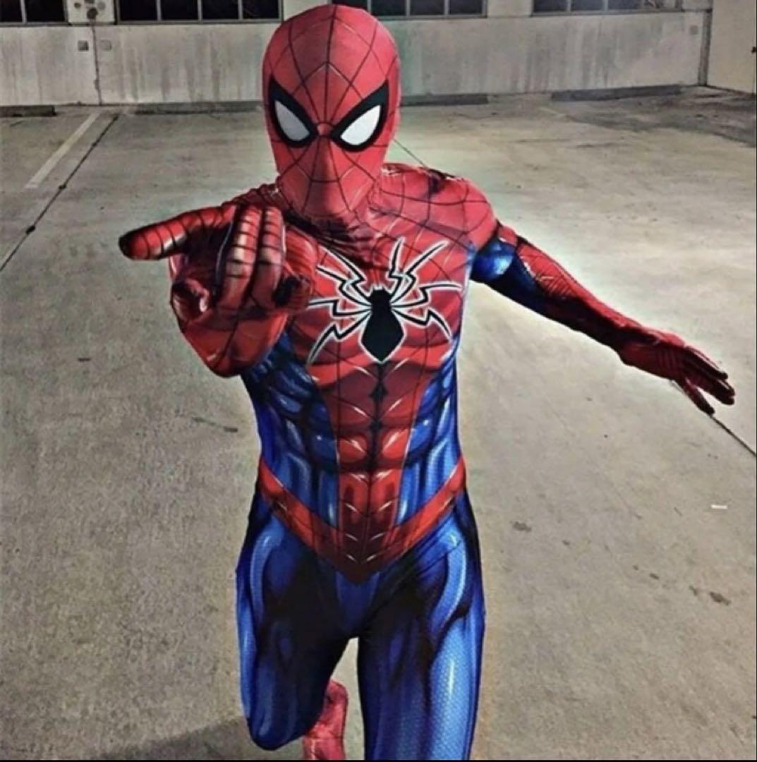 スパイダーマン　コスプレ　Lサイズ　新品未使用　高品質
