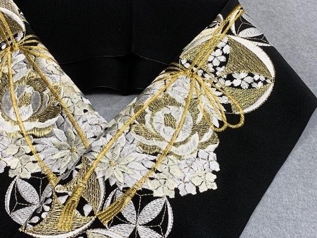 刺繍半襟 シルエリー 卒業式 入学式 成人式 半衿 松と梅柄