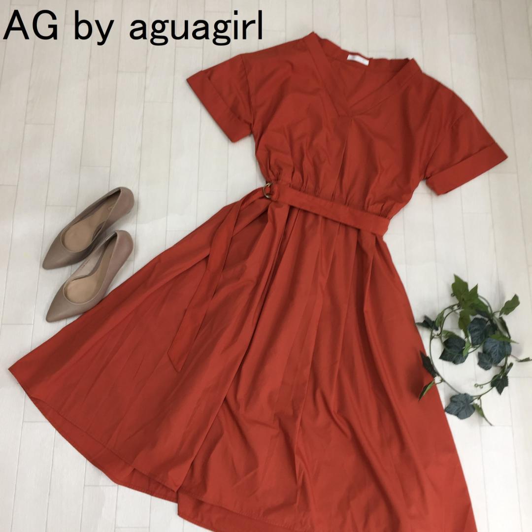 Ag By Aquagirl エージーバイアクアガール V首ワンピース M メルカリ