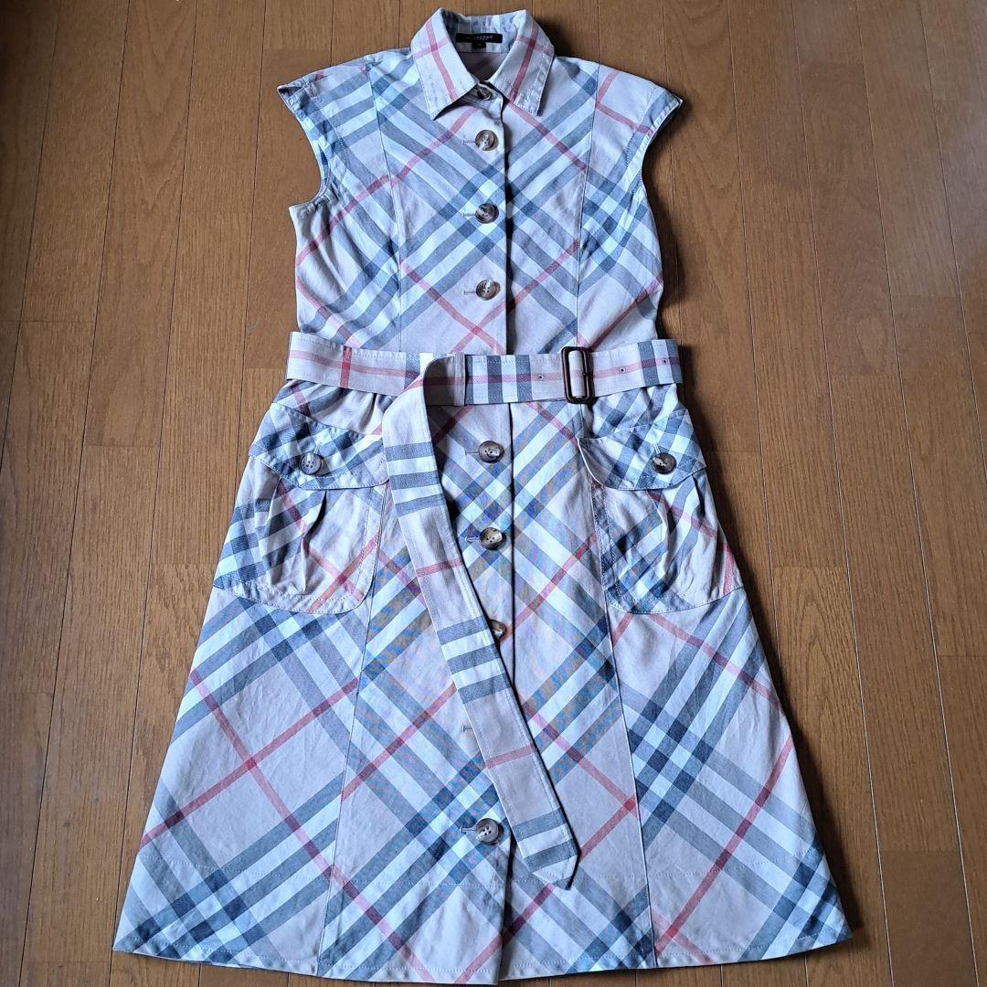 BURBERRY LONDON ロングワンピース ベルト付き | contifarma.pe