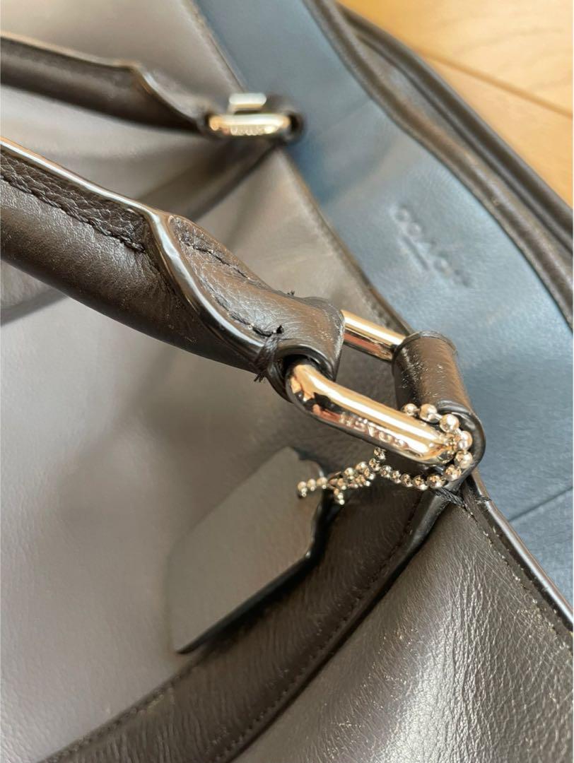 COACH ビジネスバッグ トートバッグ レザー グレー